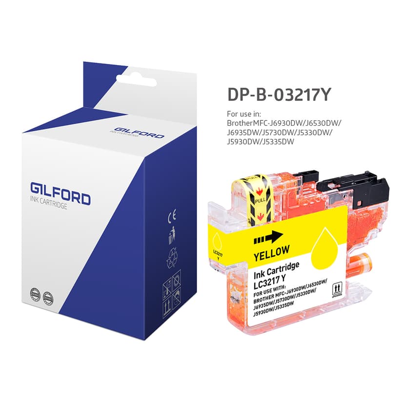 Gilford Inkt Geel - MFC-J5330/MFC-J6930 - LC3217Y