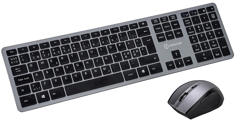 Voxicon Näppäimistö Slim 285WL Langaton Pohjoismainen