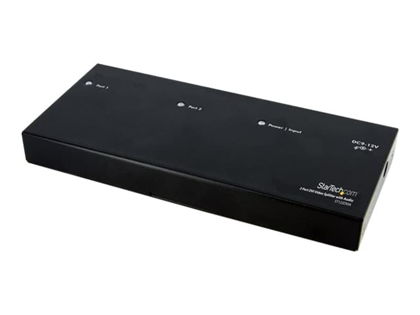 Startech 2 Port DVI Video Splitter W/ Audio - (Löytötuote luokka 2)