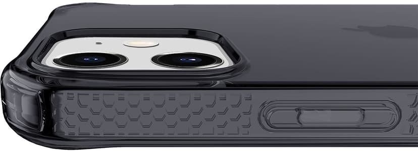 Cirafon Nano Clear Duo Drop Safe iPhone 12, iPhone 12 Pro Genomskinlig, Svart