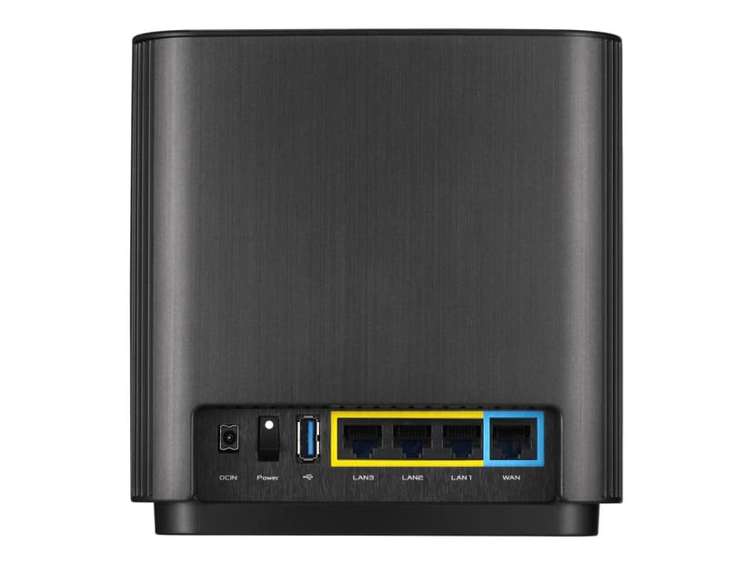 ASUS ZenWiFi AX (XT8) AX6600 2-pack - Svart (90IG0590-MO3G20)