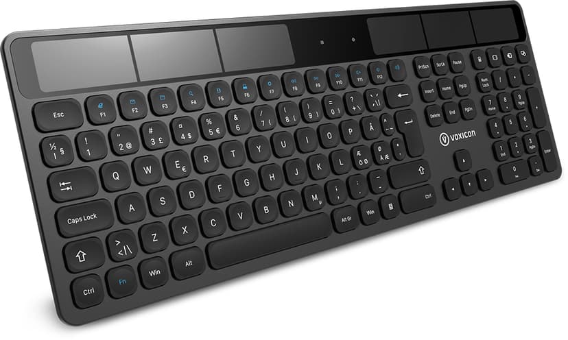 Voxicon Wireless Keyboard SO2wl Black+Gr1000 (Bt+2.4G) Nordisk