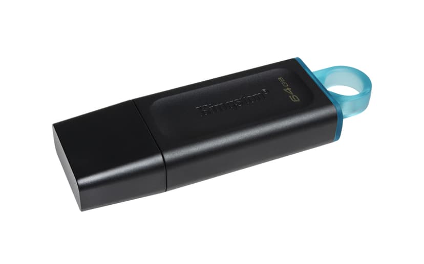 Kingston Datatraveler Exodia 64GB USB Type-A Sort, Turkis