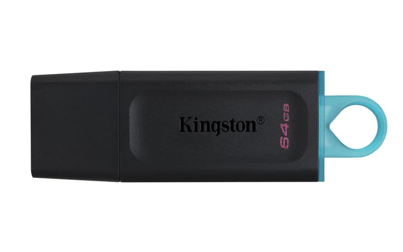 Kingston Datatraveler Exodia 64GB USB Type-A Sort, Turkis