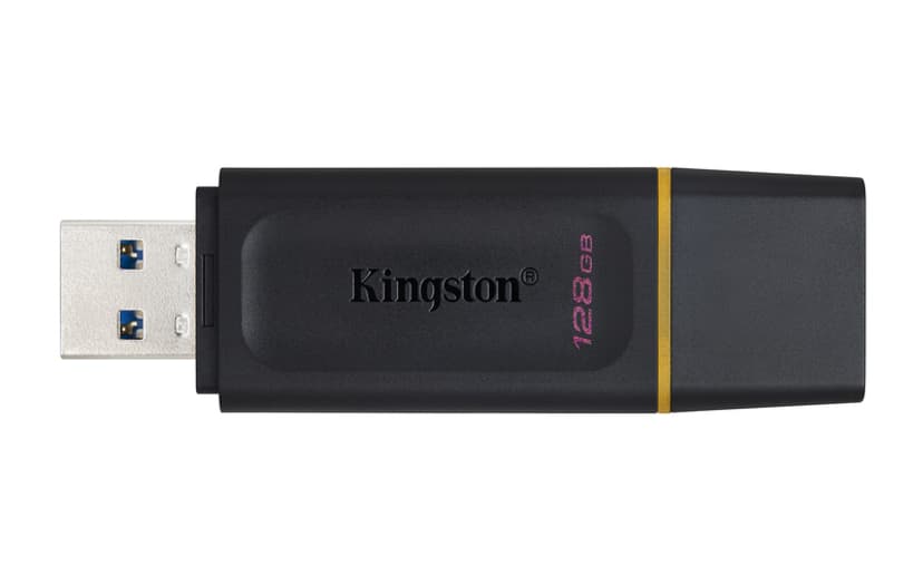 Kingston Datatraveler Exodia 128GB USB-A Sort, Gul