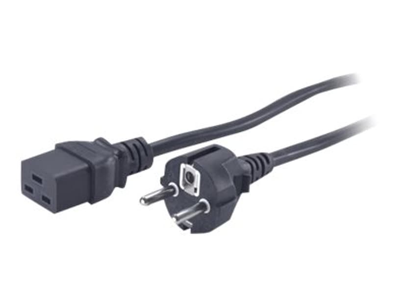 APC strömkabel (230 VAC) 2.5m C19 CEE7/7 Svart