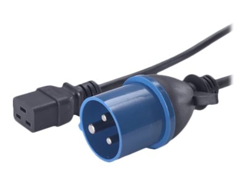 APC Strömkabel 2.5m IEC 309 C19 coupler Svart