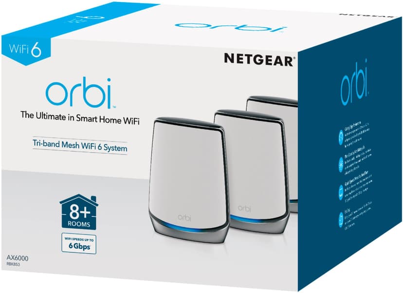 Netgear Orbi RBK853 WiFi 6 System