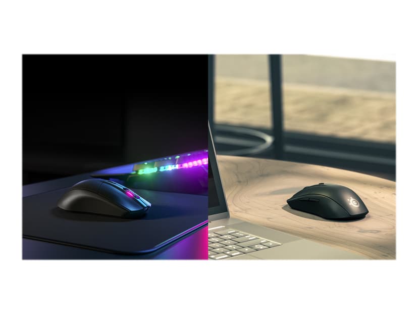 Steelseries Rival 3 Wireless RF trådløs + Bluetooth