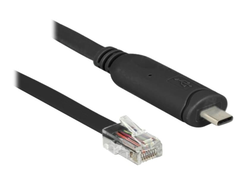Delock USB-C console cable RJ45 2m USB C RJ45 Musta