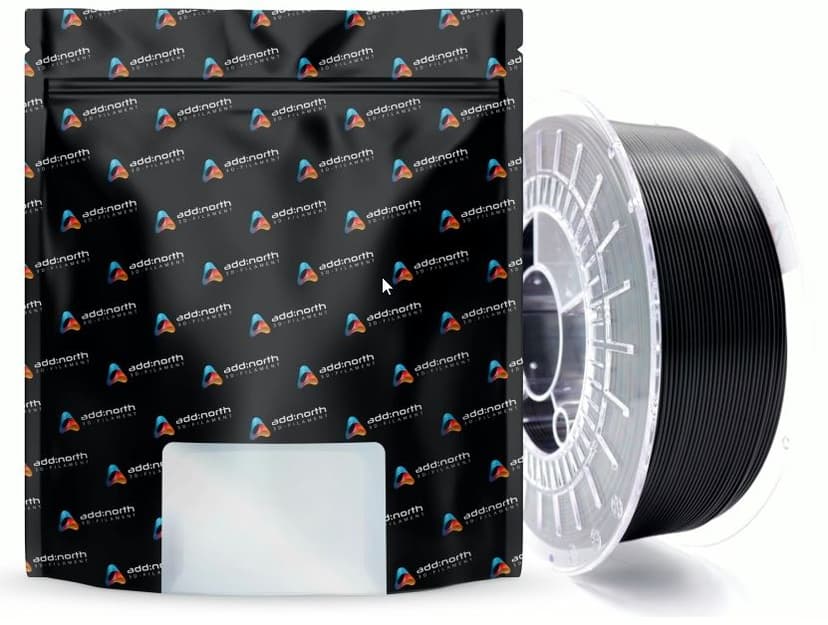 Addnorth PETG Economy - 1.75mm - 1000g - Svart
