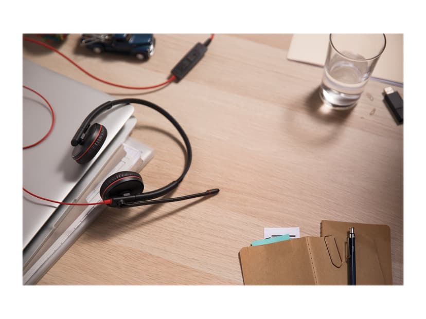 HP Poly Blackwire 3225 USB Type-A Röd, Svart
