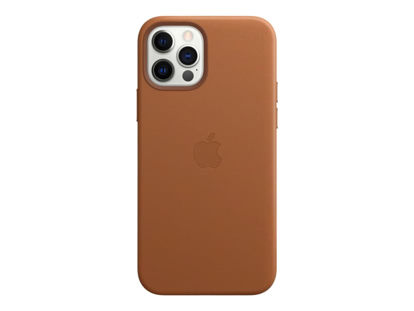 Apple Leather Case with MagSafe iPhone 12, iPhone 12 Pro Brun