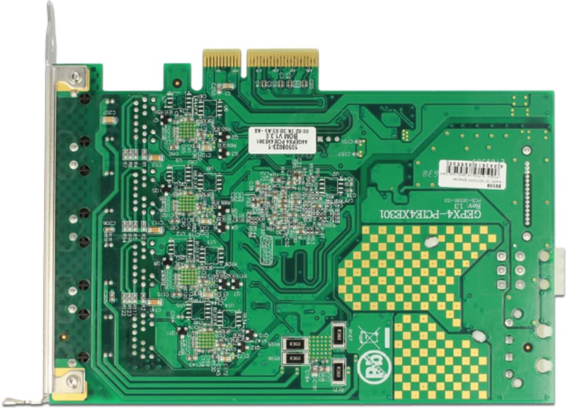 Delock Nätverkskort 4-port med PoE+