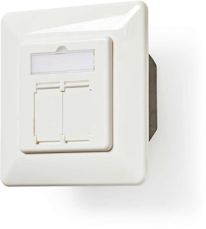 Nedis Infällt 2-portars nätverksuttag CAT6a