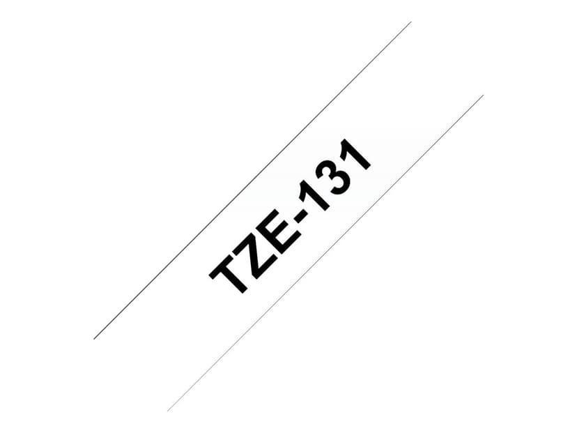 Brother Tape 12mm TZe-131 Svart/Transparent