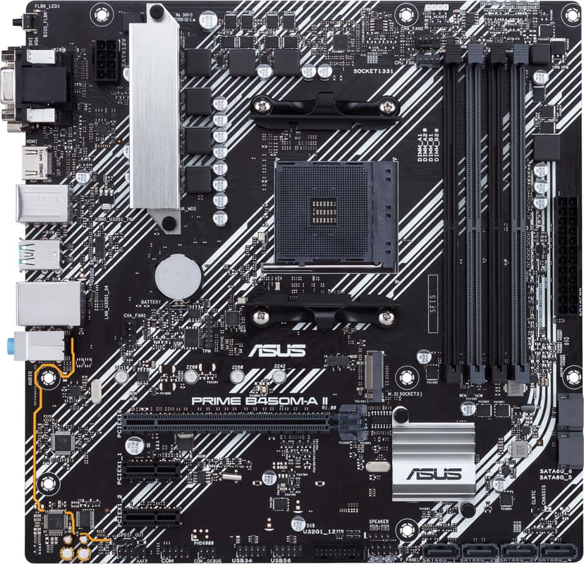 ASUS PRIME B450M-A II Socket AM4 micro ATX Moderkort