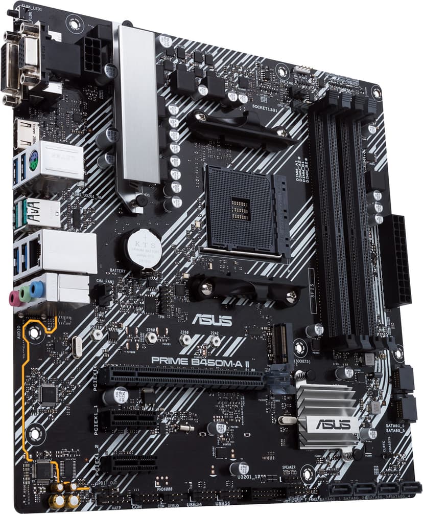 ASUS PRIME B450M-A II Socket AM4 micro ATX Moderkort