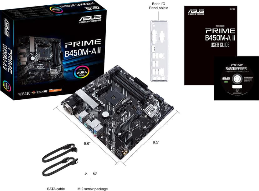 ASUS PRIME B450M-A II Socket AM4 micro ATX Moderkort