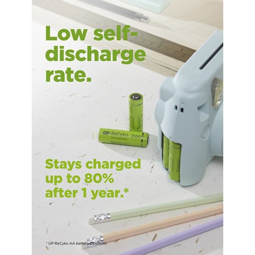 GP Batteri ReCyko 4kpl AA 2100mAh Ladattavaa akkua