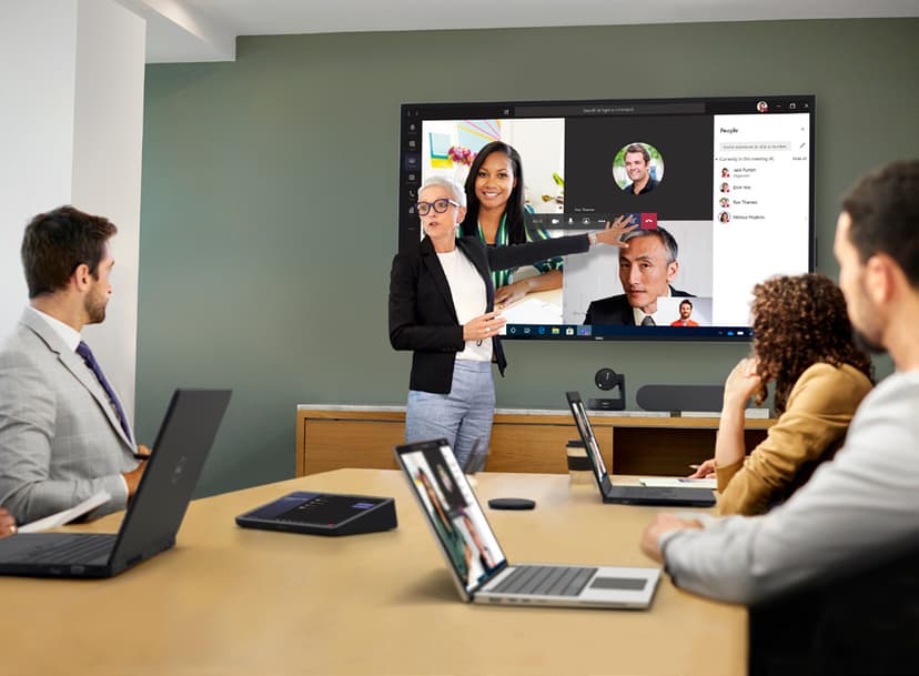 Dell Dellin neuvotteluhuoneratkaisu keskisuuriin Microsoft Teams -kokoustiloihin