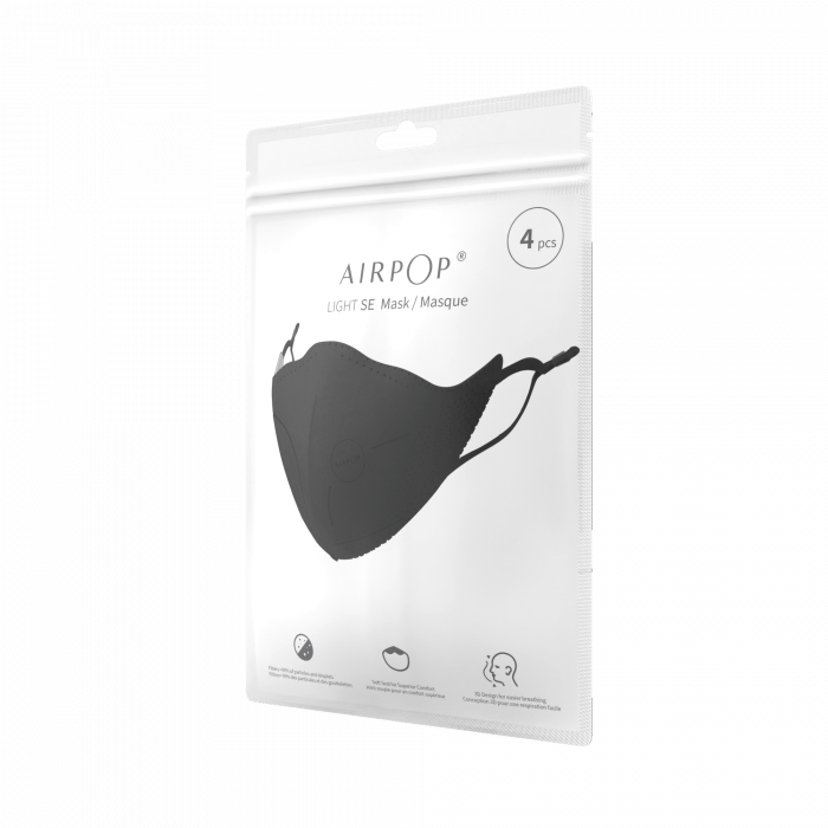 Airpop Light SE Sort 4-Pack