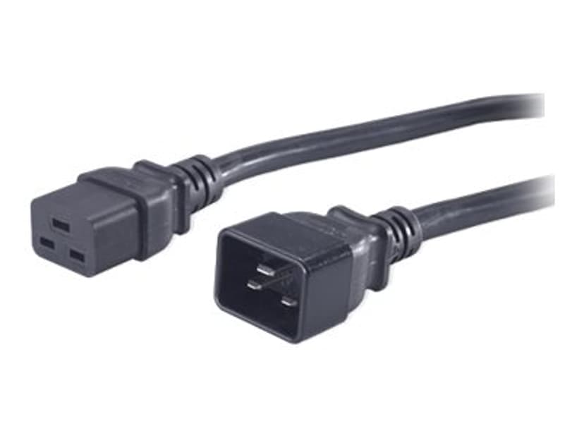 APC Strömkabel 1.98m C19 coupler C20 coupler Svart