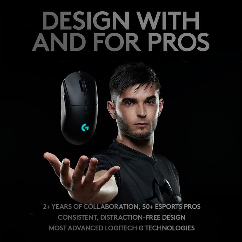 Logitech Pro Lightspeed Gaming Mouse Wireless RF kabel-fri
