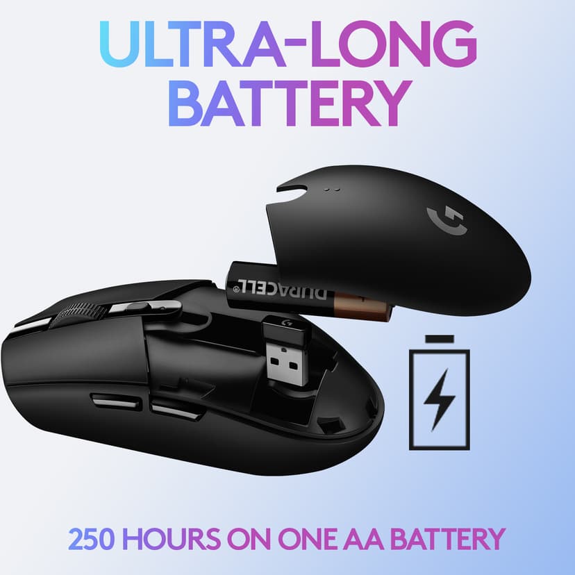 Logitech G305 RF Draadloos Muis Wit
