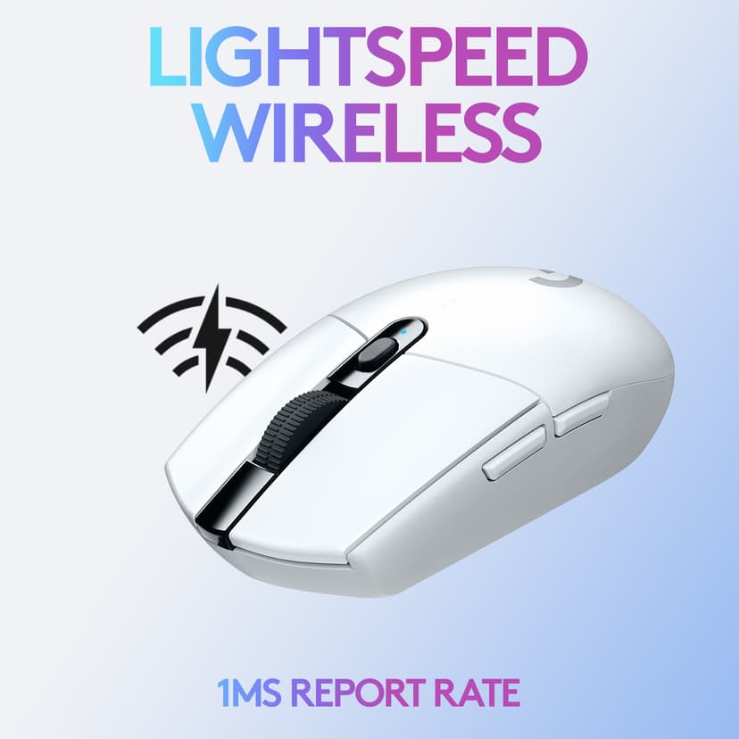 Logitech G305 RF kabel-fri Mus Hvit
