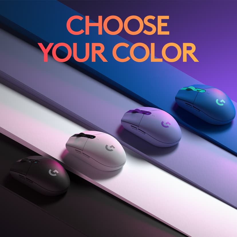 Logitech G305 RF trådløst Mus Sort