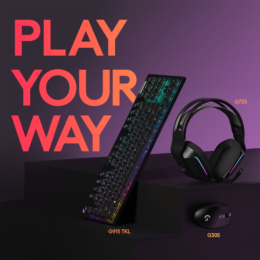 Logitech G305 RF kabel-fri Mus Svart