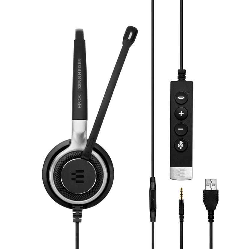 EPOS IMPACT SC 635 ML USB A-tyyppi Hopea, Musta