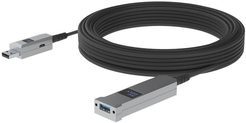 Huddly USB-kabel 10m USB-A USB-A Svart