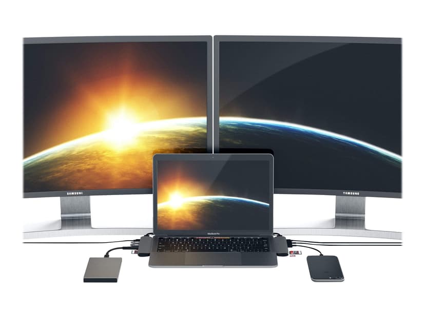 Satechi Type-C Pro Hub 4K HDMI 85W Space Gray USB-C 3.2 Gen 1 (3.1 Gen 1)
