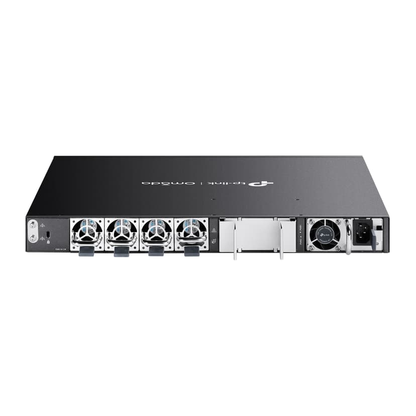 TP-Link Omada SG6428XHP nätverksswitchar hanterad L3 Gigabit Ethernet (10/100/1000) Strömförsörjning via Ethernet (PoE) stöd 1U Svart