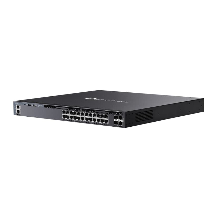 TP-Link Omada SG6428XHP verkkokytkin Hallittu L3 Gigabit Ethernet (10/100/1000) Power over Ethernet -tuki 1U Musta