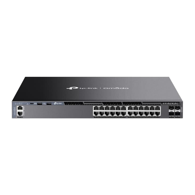 TP-Link Omada SG6428X nätverksswitchar hanterad L3 Gigabit Ethernet (10/100/1000) 1U Svart