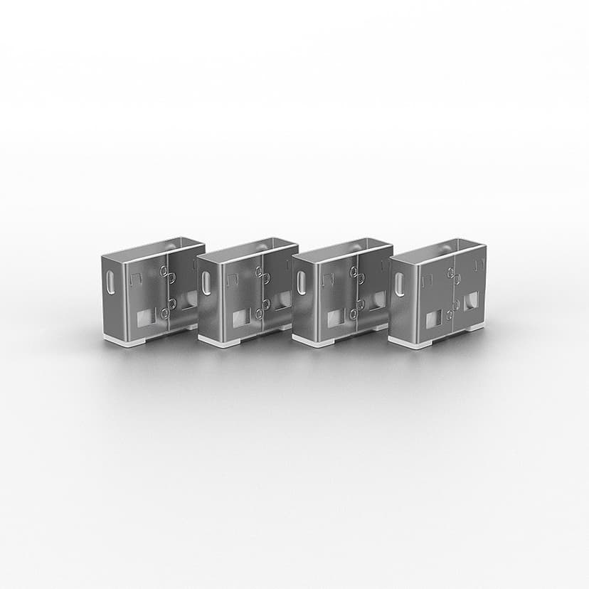 Lindy Port Blocker USB White 4-pack