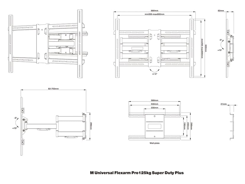 Multibrackets M Universal Flexarm Pro Super Duty