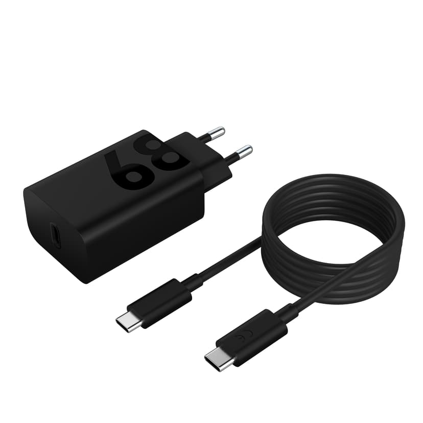 Lenovo 68w USB-C Wall Charger Sort
