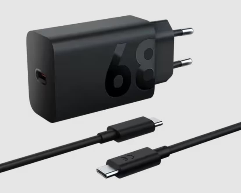 Lenovo 68w USB-C Wall Charger Sort