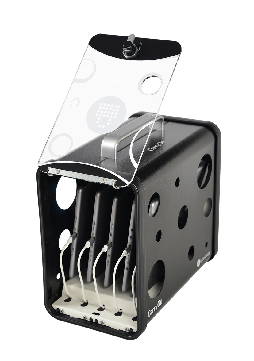 LocknCharge CarryOn 5 Bay Charging Station Black, laddstation för 7"-10" tablets, iPad m.fl.