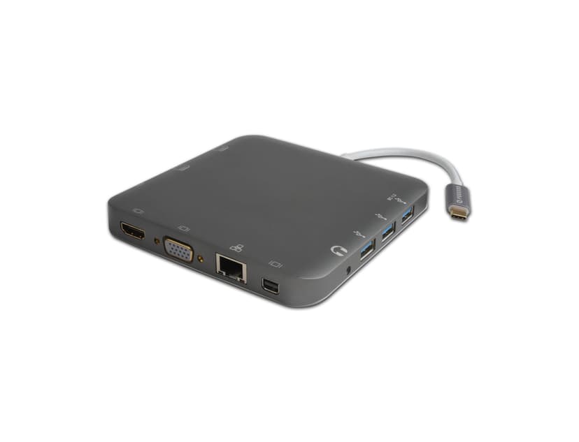 Prokord USB-C Dockingsstation Black USB 3.2 Gen 1 (3.1 Gen 1) Type-C