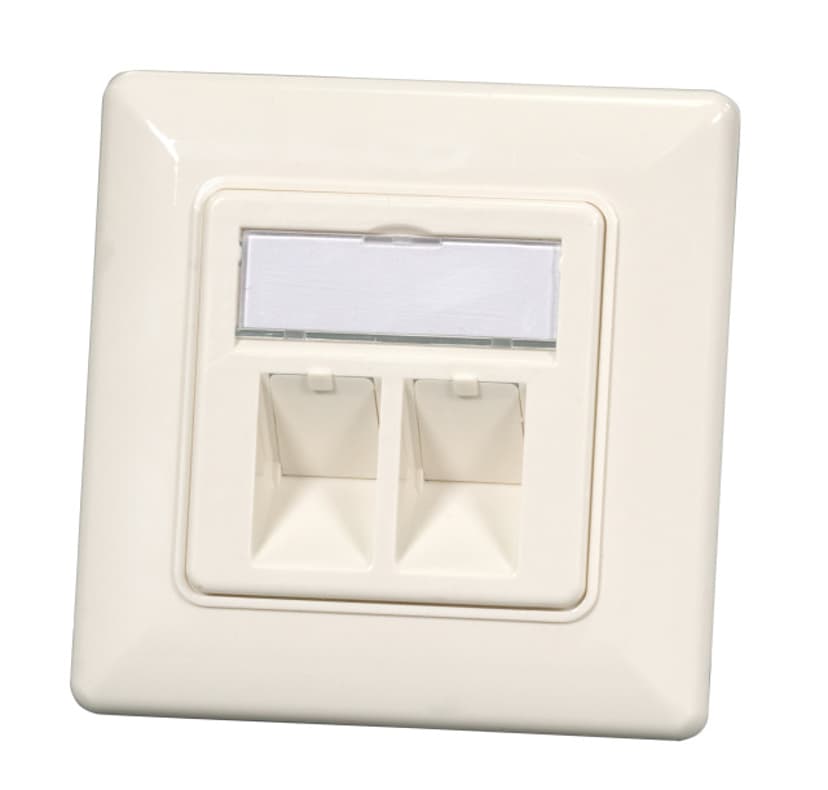 Direktronik Nätverksuttag Keystone 2-port