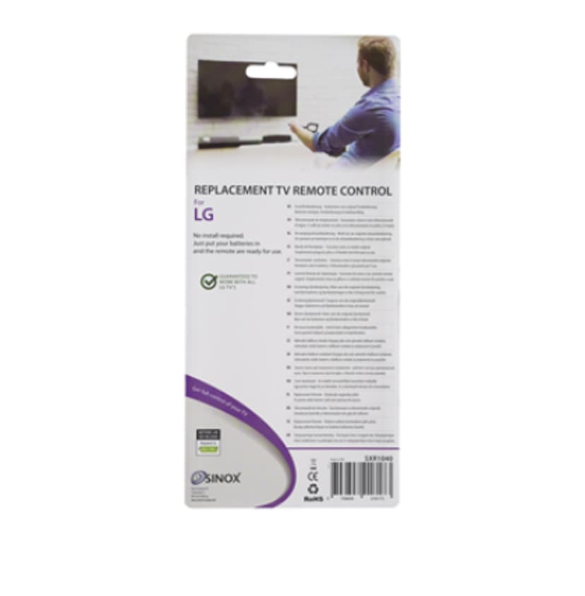Sinox Replacement Remote For LG