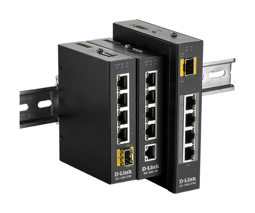D-Link DIS-100G-5W 5-Port Industriell Switch