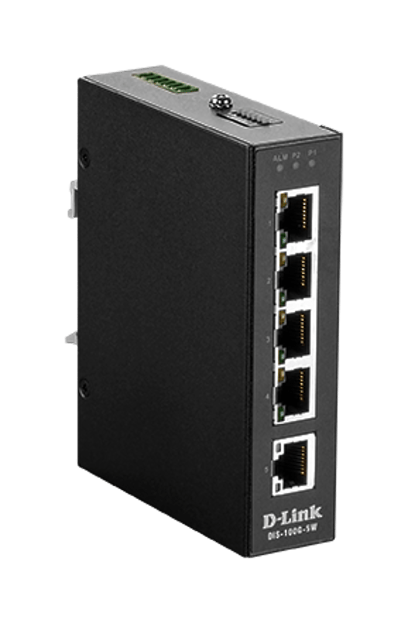 D-Link DIS-100G-5W 5-Port Industriell Switch