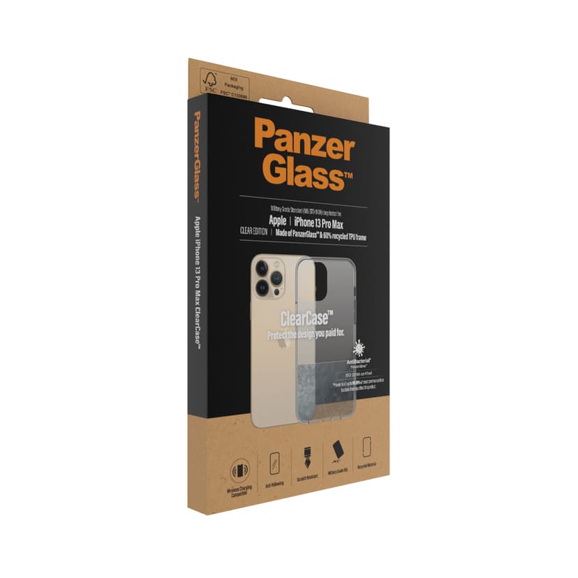 Panzerglass Clearcase iPhone 13 Pro Max Gjennomsiktig