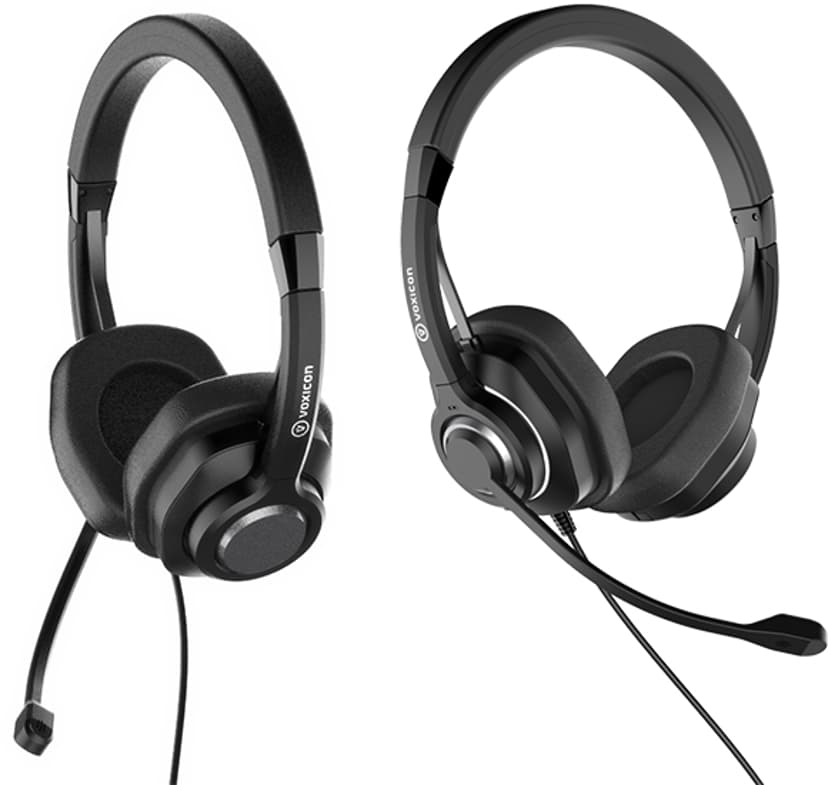 Voxicon USB VXI6B ANC 5-pack Stereo USB-A Musta